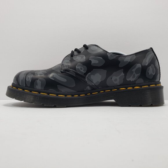 Dr. Martens 1461 Skull Leopard Print Oxford Black 27686 Men's Size 7 / Women's 8 - Picture 8 of 12